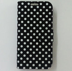 Polka Dot Leather Wallet Pouch Flip Case Cover For Apple iPhone 5c