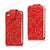 iPhone 4 4S Bling Diamond Flower Magnet Flip Leather Pouch Cover Case