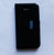 Leather Wallet Case Cover Pouch For Apple iPhone 4 4S Black TPU+PC